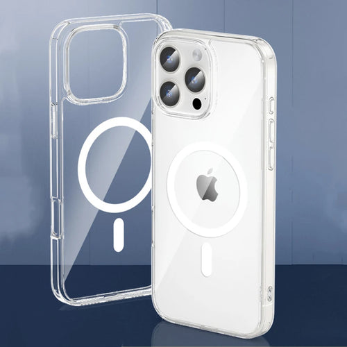 Coque Transparente Magnétique MagSafe – iPhone 12 à 17 Pro Max