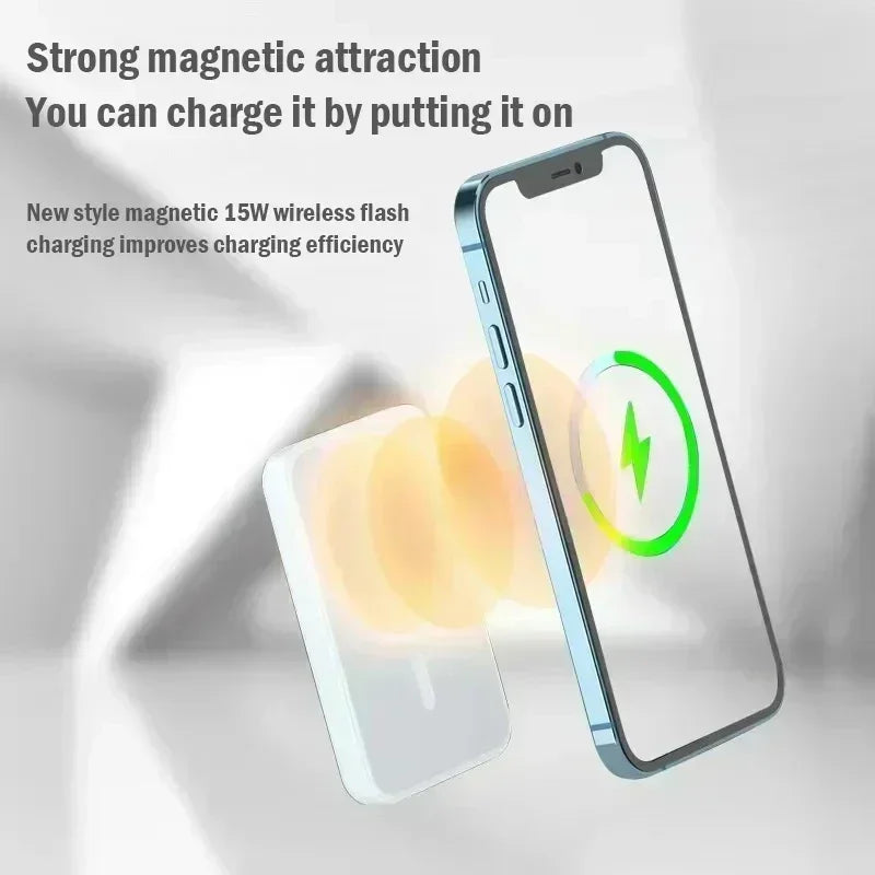 Lenovo Magnetic Power Bank 500000mAh Wireless Charger Super Fast Charging for Magsafe External Battery For iPhone 17/16/15/14
