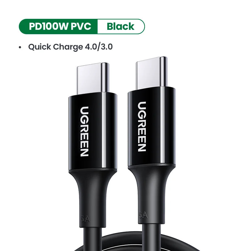 Câble USB-C 100W Charge Rapide – Compatible iPhone 16, MacBook, iPad