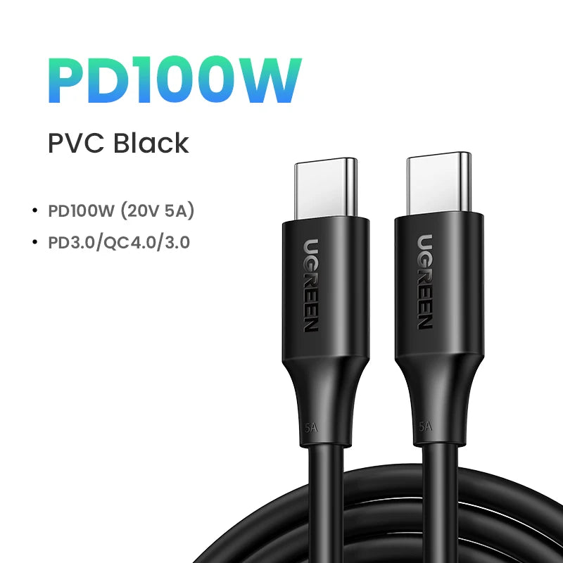 Câble USB-C 100W Charge Rapide – Compatible iPhone 16, MacBook, iPad