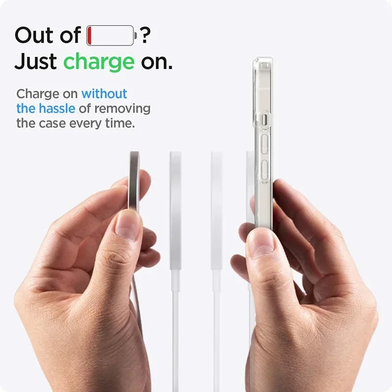 Coque Transparente Magnétique MagSafe – iPhone 12 à 17 Pro Max