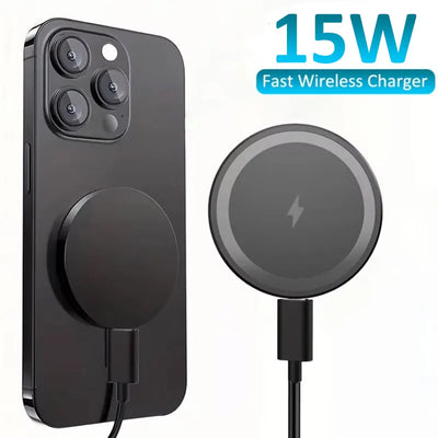 Magnetic Wireless Charger Phone Pad For Magsafe iPhone 17 16 15 14 13 12 Pro Max Airpods 4 Pro Magnet Fast Charging Station