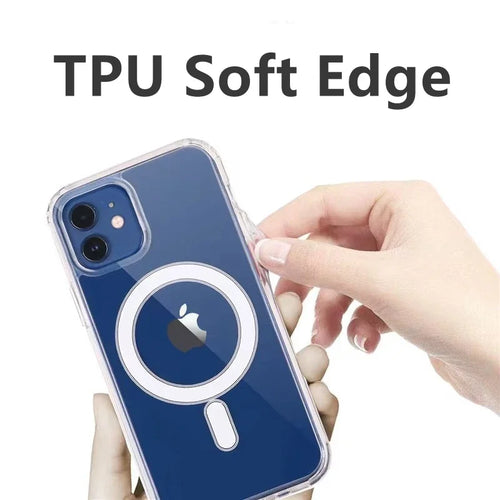 Coque Transparente Magnétique MagSafe – iPhone 12 à 17 Pro Max